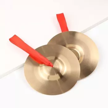 Музыкальные тарелки ручные Music Life, 18 см, набор 2 шт.