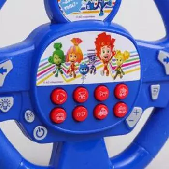 Музыкальный руль ФИКСИКИ "Фикси Руль" работает от батареек, звук, синий SL-03517