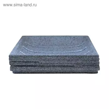 Мыльница Brick, цвет серый