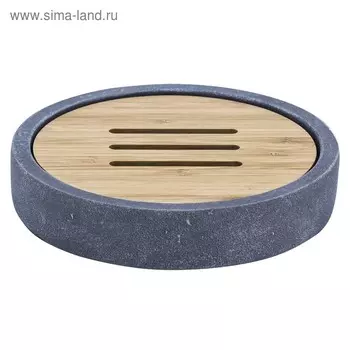 Мыльница Cement, цвет серый