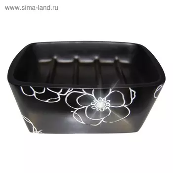 Мыльница Diamond, цвет черный