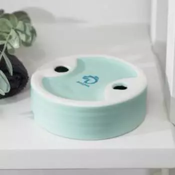 Мыльница Доляна «Модерн», цвет мятный