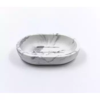 Мыльница Joy Home, полирезин, белый мрамор