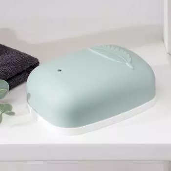 Мыльница «Лист», 12×8,5×4 см, цвет МИКС