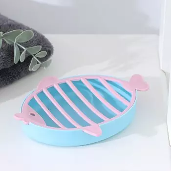 Мыльница пластиковая «Рыбка», 14,5×11,5×2 см, цвет МИКС