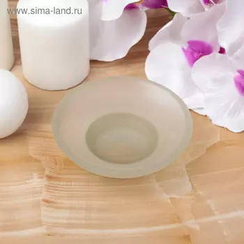 Мыльница стеклянная, 10.710.73.7 см, матовая