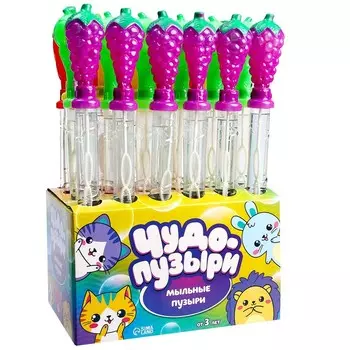 Мыльные пузыри «Фрукты», 100 мл, МИКС