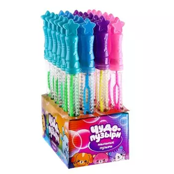 Мыльные пузыри «Звёздочки», 26 см, 50 мл, МИКС