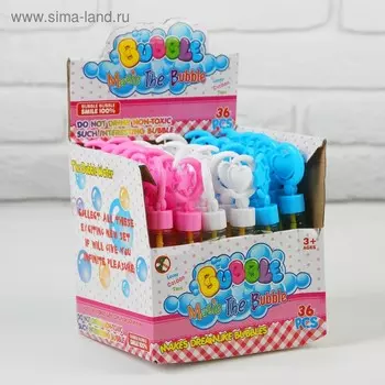 Мыльные пузыри «Звёздочки сердечки», МИКС