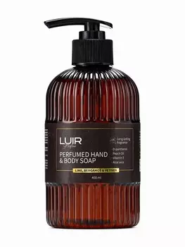 Мыло для рук и тела Luir парфюмированное lime, bergamot-vetiver, 400 мл