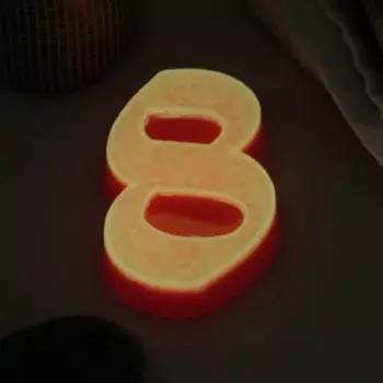 Мыло фигурное "8 марта кружево" светящееся, 95гр