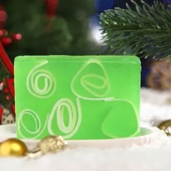 Мыло глицериновое ручной работы "Сочное яблоко", 100 г