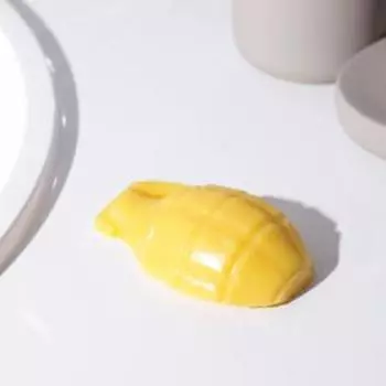 Фигурное мыло ручной работы в форме гранаты "Защитнику", 50 г, 2D, аромат грейпфрут