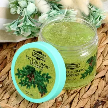 Мыло густое для волос и тела "Хвойное", банное, Добропаровъ 350 мл