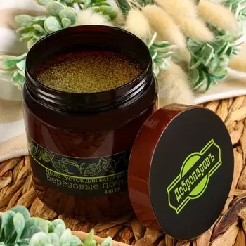 Мыло густое для волос и тела "Березовые почки", банное, Добропаровъ 450 г