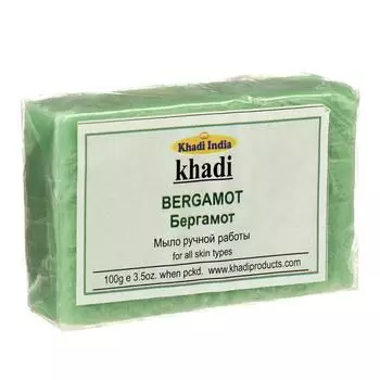 Мыло ручной работы Khadi бергамот, 100 г