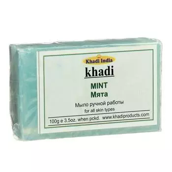 Мыло ручной работы Khadi мята, 100 г