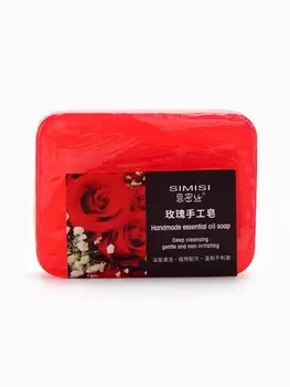 Мыло ручной работы с эфирным маслом розы, 85 г