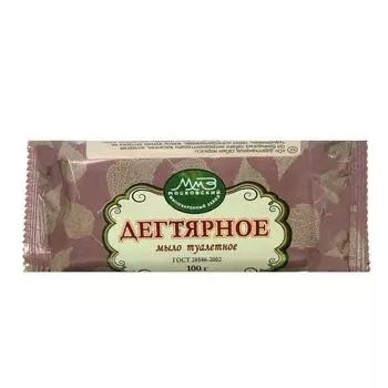 Мыло туалетное, дегтярное, в упаковке, 100 г