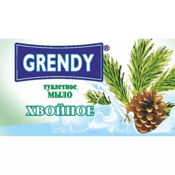Мыло туалетное GRENDY «Хвойное» в цветной упаковке, 200 г