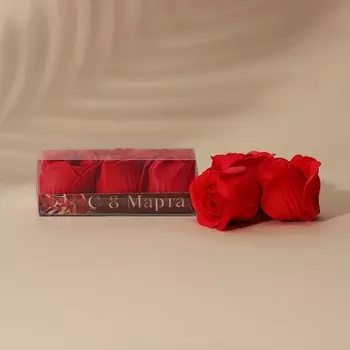 Мыло лепестковое «С 8 Марта», 3 шт., аромат цветочный, Чистое счастье