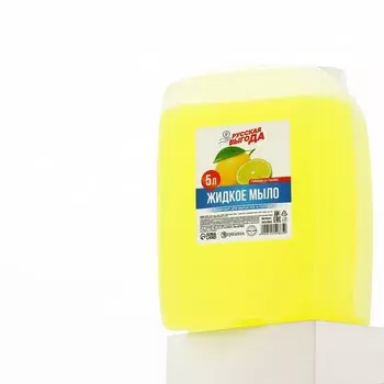 Мыло жидкое кухонное, 5 л (5000 мл), аромат лимона и лайма, РУССКАЯ ВЫГОДА