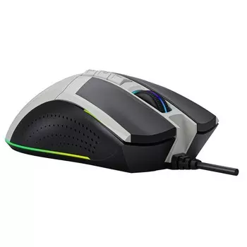 Мышь A4Tech Bloody W90 Max, игровая, проводная, 10 кнопок, 10000 dpi, подсветка, USB, 1.8 м, белый/черный