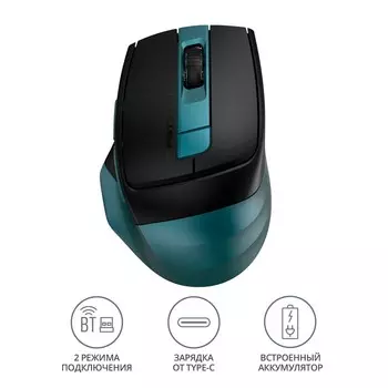 Мышь A4Tech Fstyler FB35C зеленый/черный оптическая (2000dpi) беспроводная BT/Radio USB (6b 102939