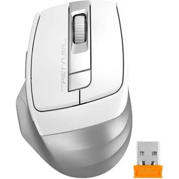 Мышь A4Tech Fstyler FB35CS белый/серый оптическая (2000dpi) silent беспроводная BT/Radio US 102939