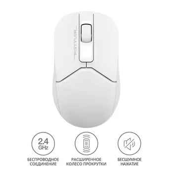 Мышь A4Tech Fstyler FG12S белый оптическая (1200dpi) silent беспроводная USB (3but)