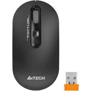 Мышь A4Tech Fstyler FG20S серый оптическая (2000dpi) silent беспроводная USB для ноутбука ( 102939
