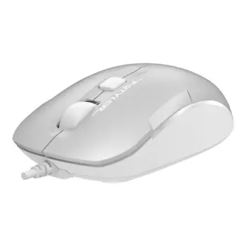 Мышь A4Tech Fstyler FM26 серебристый/белый оптическая (2000dpi) USB для ноутбука (4but)