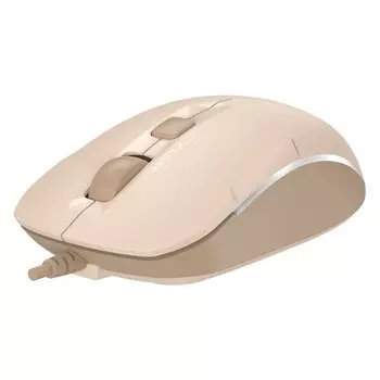 Мышь A4Tech Fstyler FM26S бежевый/коричневый оптическая (2000dpi) silent USB для ноутбука ( 103385