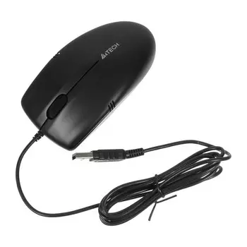 Мышь A4Tech OP-530NU черный оптическая (1000dpi) USB (2but)