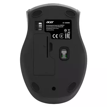Мышь Acer OMR032 черный/красный оптическая (1600dpi) беспроводная USB (3but)