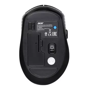 Мышь Acer OMR070 черный оптическая (1600dpi) беспроводная BT/Radio USB для ноутбука (6but) 1029447