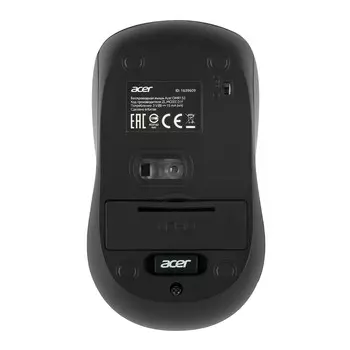 Мышь Acer OMR132 синий/черный оптическая (1000dpi) беспроводная USB для ноутбука (2but)
