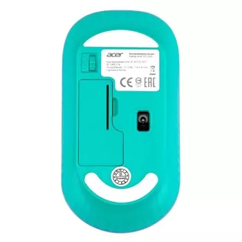 Мышь Acer OMR200 зеленый/фиолетовый оптическая (1200dpi) беспроводная USB для ноутбука (2bu 102939