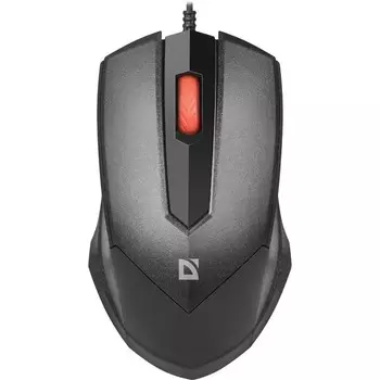 Мышь DEFENDER Expansion MB-753, проводная, оптическая, 1200dpi, черная