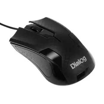 Мышь Dialog MOP-08U Pointer Optical, проводная, оптическая, 3 кнопки, 1200 dpi, USB, чёрная