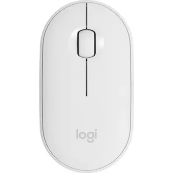 Мышь LOGITECH Pebble M350, беспроводная, оптическая, 1000 dpi, белая