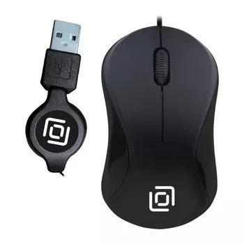 Мышь Оклик 115SR черный оптическая (1000dpi) USB для ноутбука (3but)
