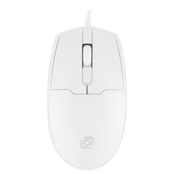 Мышь Оклик 147M белый оптическая (2000dpi) USB (4but)