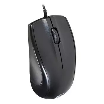 Мышь Оклик 185M черный оптическая (1200dpi) USB (3but)