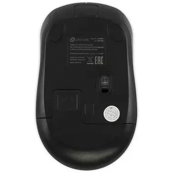 Мышь Оклик 310MW черный/синий оптическая (3200dpi) беспроводная USB для ноутбука (3but)