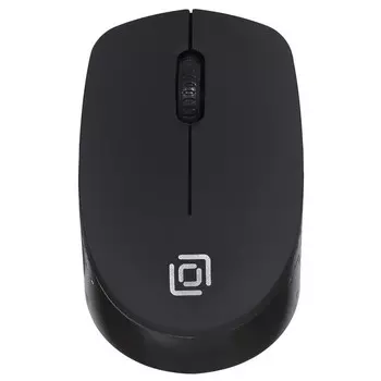 Мышь Оклик 486MW черный оптическая (1600dpi) беспроводная USB для ноутбука (3but)