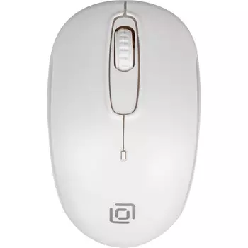 Мышь Оклик 505MW белый оптическая (1000dpi) беспроводная USB для ноутбука (3but)