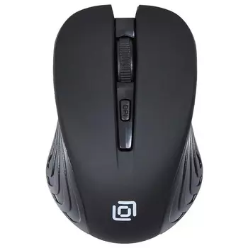 Мышь Оклик 545MW черный оптическая (1600dpi) беспроводная USB для ноутбука (4but)