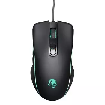 Мышь Оклик 708G MYSTERY черный оптическая (3200dpi) USB (7but)