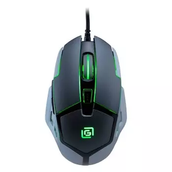 Мышь Оклик 915G HELLWISH V2 черный/серый оптическая (4800dpi) USB (6but)